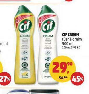 Penny Market Cif cream nabídka