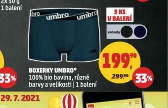 Penny Market Boxerky umbro nabídka