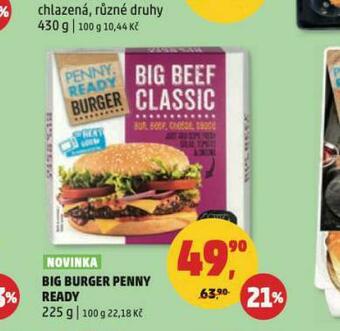 Penny Market Big burger penny ready nabídka