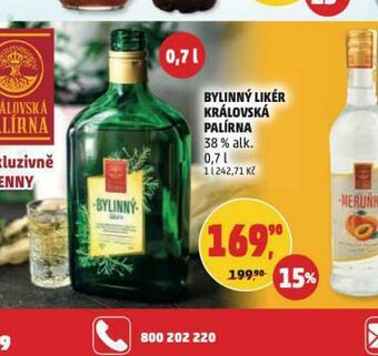 Penny Market Bylinný likér královská palírna nabídka