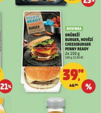 Penny Market Drůbeží burger nabídka