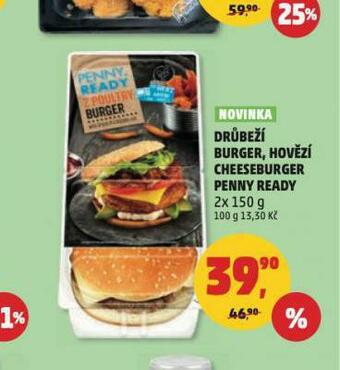 Penny Market Hovězí cheeseburger nabídka