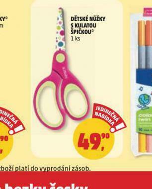 Penny Market Dětské nůžky s kulatou špičkou nabídka