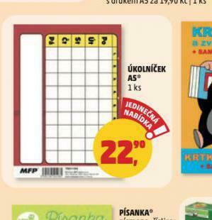 Penny Market Úkolníček a5 nabídka