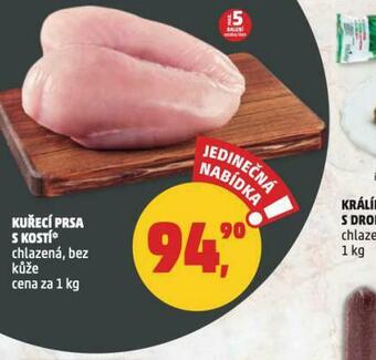 Penny Market Kuřecí prsa s kostí nabídka