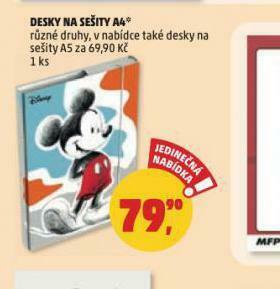 Penny Market Desky na sešity a4 nabídka