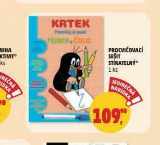 Penny Market Procvičovací sešit stíratelný nabídka