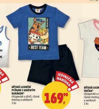 Penny Market Dětské licenční pyžamo nabídka