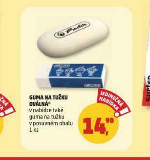 Penny Market Guma na tužku oválná nabídka