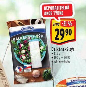 Albert Balkánský sýr nabídka