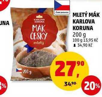 Penny Market Mletý mák karlova koruna, 200 g nabídka
