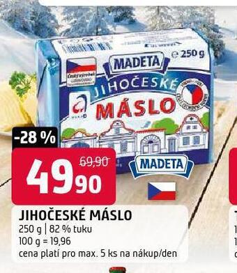 Terno Jihočeské máslo nabídka