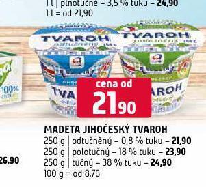 Terno Madeta jihočeský tvaroh nabídka