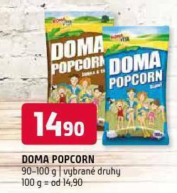 Terno Doma popcorn nabídka