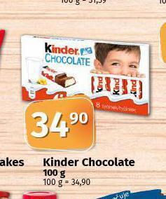 Coop Kinder čokoláda nabídka