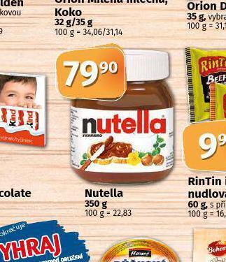 Coop Nutella nabídka