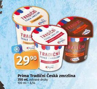 Coop Prima tradiční česká zmrzlina nabídka