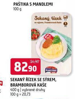 Terno Sekaný řízek se sýrem, bramborová kaše nabídka