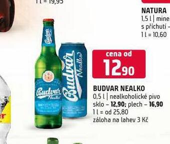 Terno Pivo budvar nealko nabídka