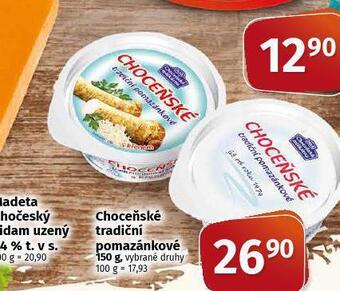 Coop Choceňské tradiční pomazánkové nabídka