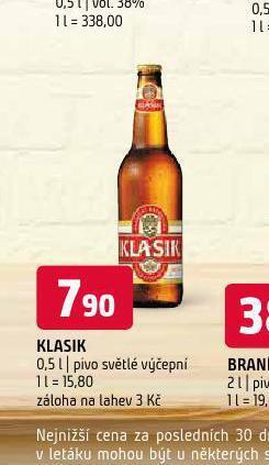 Terno Pivo klasik nabídka