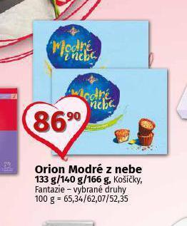 Orion modré z nebe
