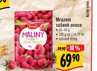 Albert Mrazem sušené ovoce nabídka