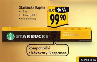 Albert Starbucks kapsle nabídka