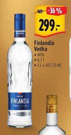 Albert Finlandia vodka nabídka