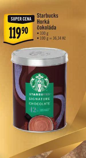 Albert Starbucks horká čokoláda nabídka