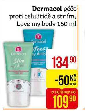 Teta Dermacol péče proti celulitidě a striím, love my body 150 ml nabídka