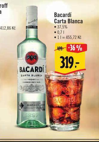 Albert Bacardi carta blanca nabídka