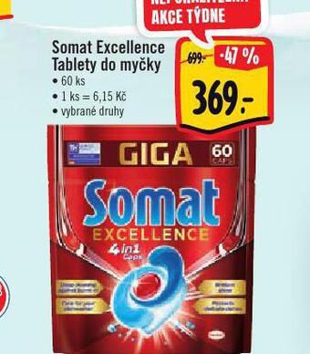 Albert Somat excellence tablety do myčky nabídka