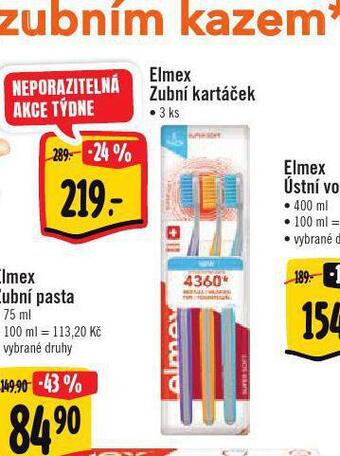Albert Elmex zubní kartáček nabídka
