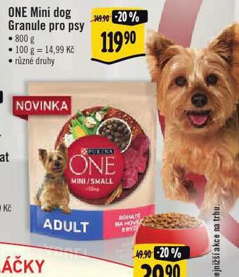 Albert Purina one mini dog granule pro psy nabídka