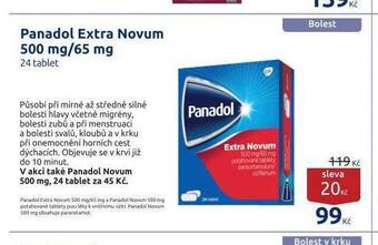 Benu Panadol extra novum nabídka
