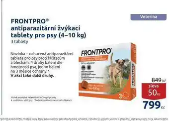 Benu Frontopro antiparazitární žvýkací tablety pro psy nabídka