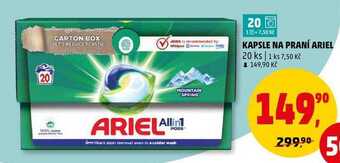 Penny Market Kapsle na praní ariel, 20 ks nabídka