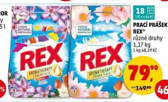 Penny Market Prací prášek rex, 1,17 kg nabídka