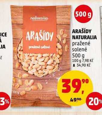 Penny Market Arašídy naturalia, 500 g nabídka