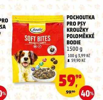 Penny Market Pochoutka pro psy kroužky poloměkké bodie, 1500 g nabídka