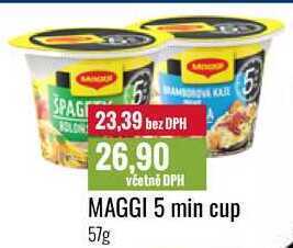 Ratio Maggi 5 min cup 57g nabídka