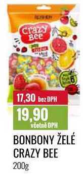 Ratio Bonbony želé crazy bee 200g nabídka