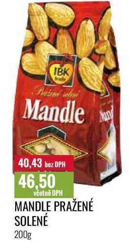 Ratio Mandle pražené solené 200g nabídka