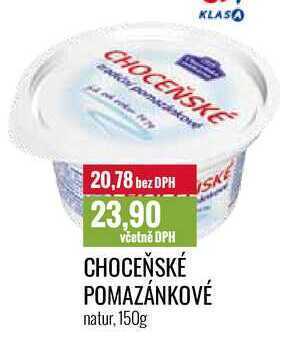 Ratio Choceňské pomazánkové natur, 150g nabídka