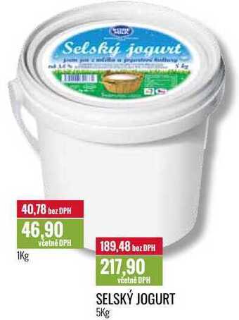 Ratio Selský jogurt 1kg nabídka