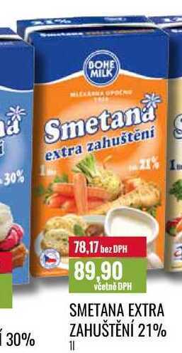 Ratio Smetana extra zahuštění 21% 1 l nabídka
