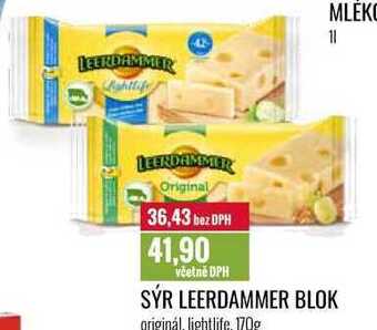 Ratio Sýr leerdammer blok 170g nabídka