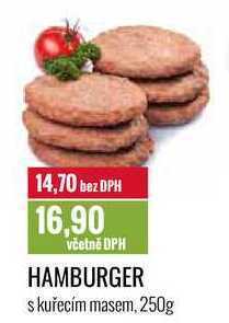 Ratio Hamburger s kuřecím masem, 250g nabídka