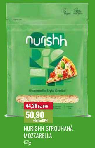 Ratio Nurishh strouhaná mozzarella 150g nabídka